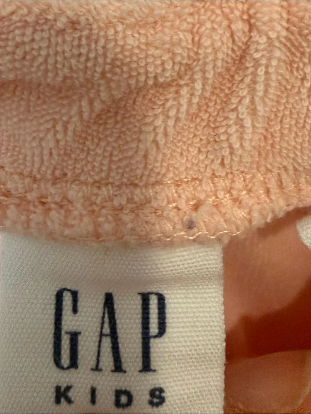 Gap Kids Pink Baby Pink Ombre Terry Cloth Cover Up Romper Pockets Size Medium